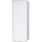 Niche à encastrer pour WC acier inoxydable complète Zero 450 1 porte vitrée blanche à droite