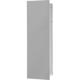 Caisson WC encastré Flat hauteur 600 intérieur revêtu blanc, 1 porte blanche, gauche