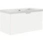 Meuble sous-vasque + vasque en céramique EPIL blanc mat 1 tiroir 860x550x510mm