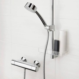 Mitigeur Thermostatique de douche apparent Hansa Hansamicra, chromé