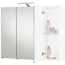 Armoire à glace avec éclairage blanc brillant 3 portes 950x750x188mm