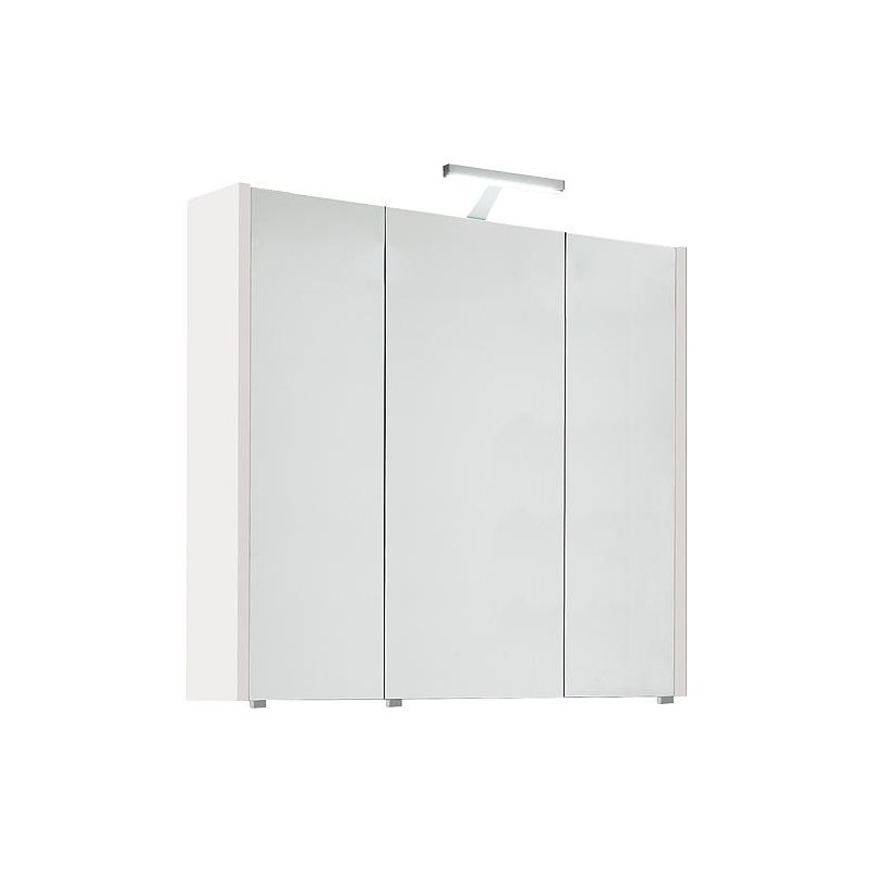 Armoire à glace avec éclairage blanc brillant 3 portes 850x750x188mm