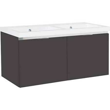 WTU+WT en fonte minérale EPIC anthracite mat 2 tiroirs 1210x580x510mm