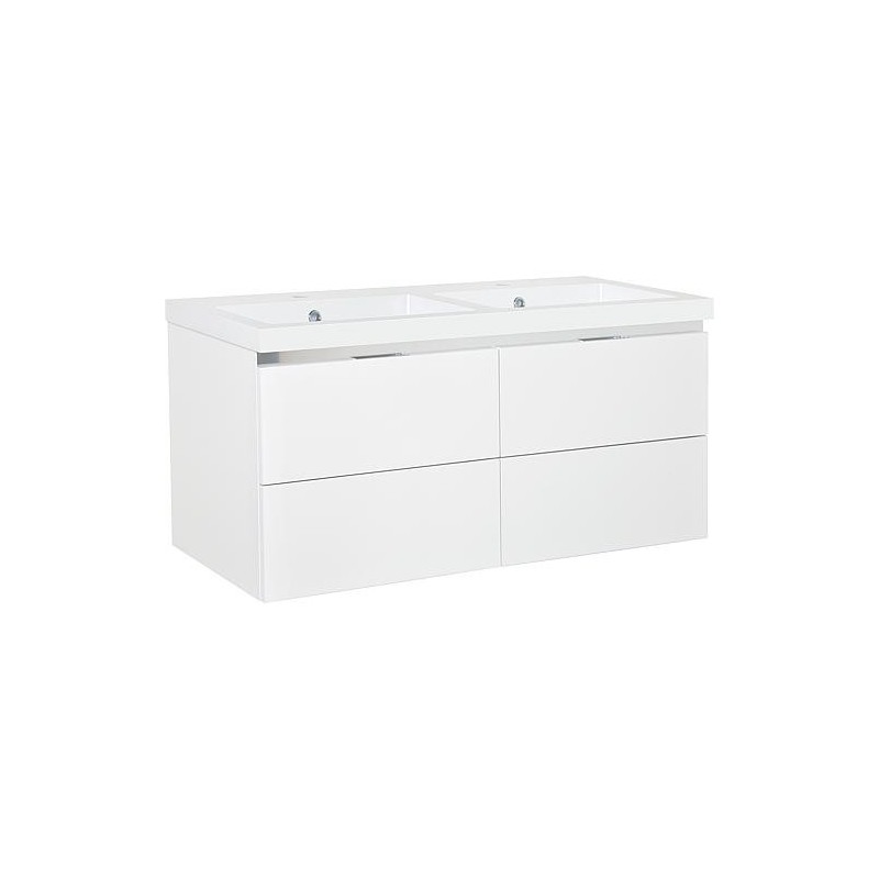 WTU+Fonte minérale WTU EPIC blanc brillant 4 tiroirs 1210x580x510mm