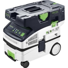 Aspirateur eau et poussière sans fil Festool 2 x 18V CTLC MINI I-Basic, classe L, sans batteries ni chargeur