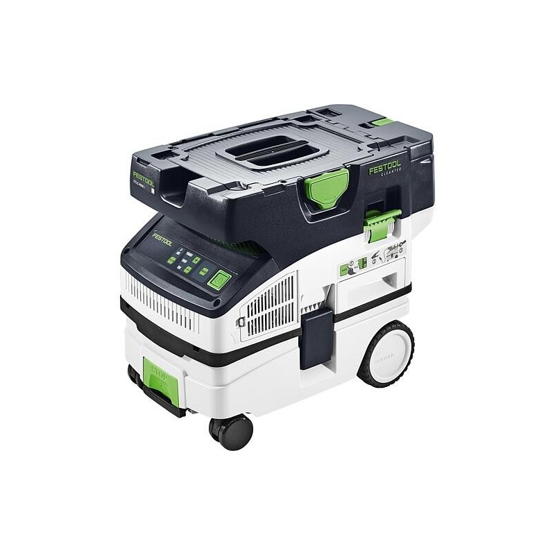 Aspirateur eau et poussière sans fil Festool 2 x 18V CTLC MINI I-Basic, classe L, sans batteries ni chargeur