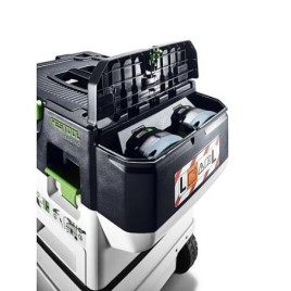 Aspirateur eau et poussières sans fil Festool 2 x 18 V CTLC MINI I-Plus, L-KLasse, avec 4x 5 Ah batteries et chargeur