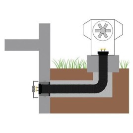 Conduite de raccordement de la pompe à chaleur Aeroline PEX TERRA PE WP, NW 32 x 2,9, longueur 3m