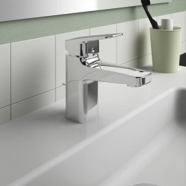 Mitigeur de lavabo Ideal Standard Ceraplan 75 basse pression avec garniture d’écoulement à tirette chrome