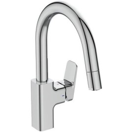 Mitigeur d’évier Ideal Standard Ceraplan, saillie 216mm avec commande latérale chromée