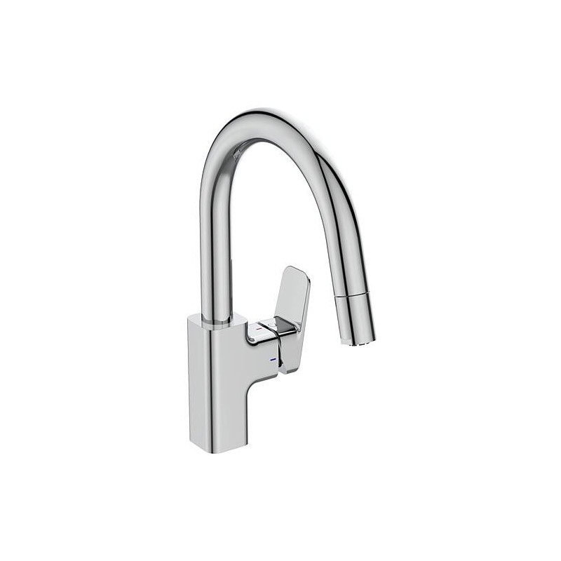 Mitigeur d’évier Ideal Standard Ceraplan, saillie 216mm avec commande latérale chromée