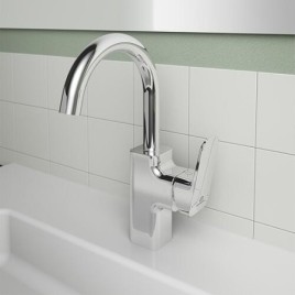 Mitigeur de lavabo Ideal Standard Ceraplan200 poignée latérale avec garniture d’écoulement à tirette