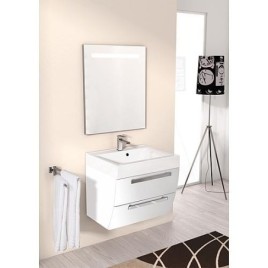 Ensemble de meubles de salle de bains ENNA série MAB blanc mat largeur 600mm