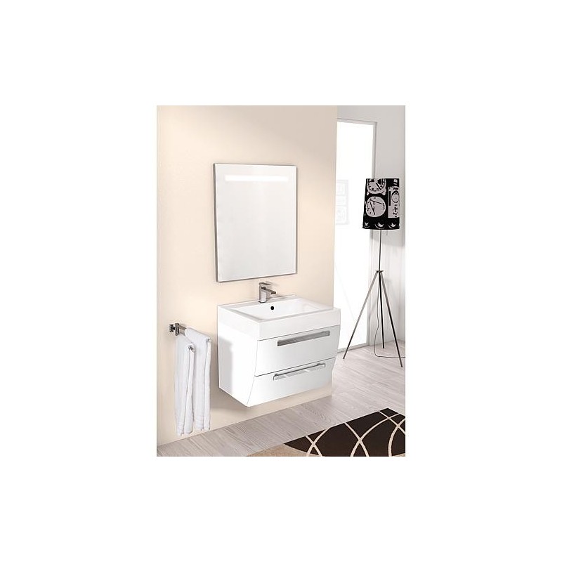 Ensemble de meubles de salle de bains ENNA série MAB blanc mat largeur 600mm