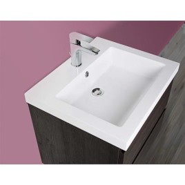 Ensemble de meubles de salle de bains ELAI série MBO décor chêne sherwood largeur 600mm 2 tiroirs