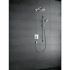 Mitigeur thermostatique encastré Hansgrohe ShowerSelect set de finition 2 consommateurs noir mat