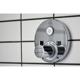 Mitigeur thermostatique encastré Hansgrohe ShowerSelect S Set de finition 2 consommateurs noir mat