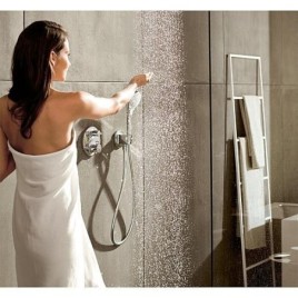 Ecostat Square encastré Hansgrohe 2 utilisateurs noir mat