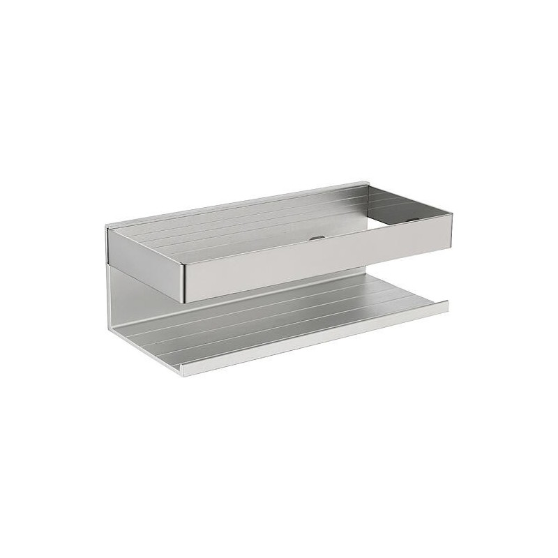 Panier de douche Kalomo argent, 250x100x75 mm