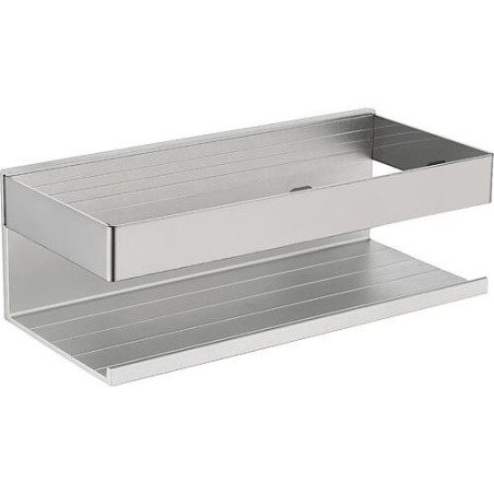 Panier de douche Kalomo argent, 250x100x75 mm