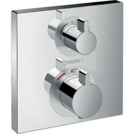 Ecostat Square encastré Hansgrohe 2 consommateurs chrome