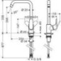 Mitigeur d’évier Hansgrohe Focus M41 poignée latérale 1jet chrome