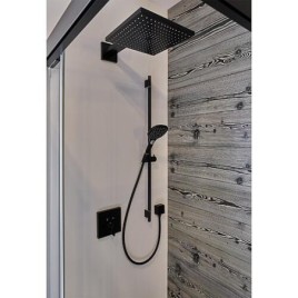 Douche de tête Hansgrohe Raindance E300 Air 1jet avec bras de douche 390mm noir mat