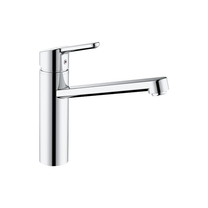 Mitigeur d’évier Kludi M2, bec orientable, déport 220 mm, chromé