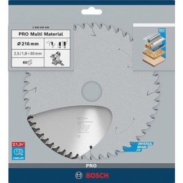 Lames de scie circulaire Ø 216 x 30 x 2,5 avec 60 dents, pour l’aluminium et les métaux non ferreux