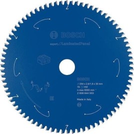 Lames de scie circulaire Ø 254 x 30 x 2,6 avec 78 dents, pour panneaux plastifiés et sols stratifiés