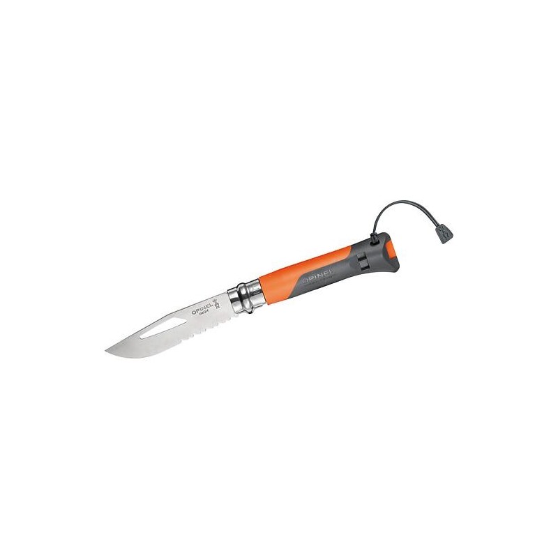 Couteau Opinel No.08 Outdoor, orange/gris, 254269