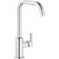 Mitigeur de lavabo KLUDI PURE & EASY commande latérale pivotant avec robinetterie à tirette chrome