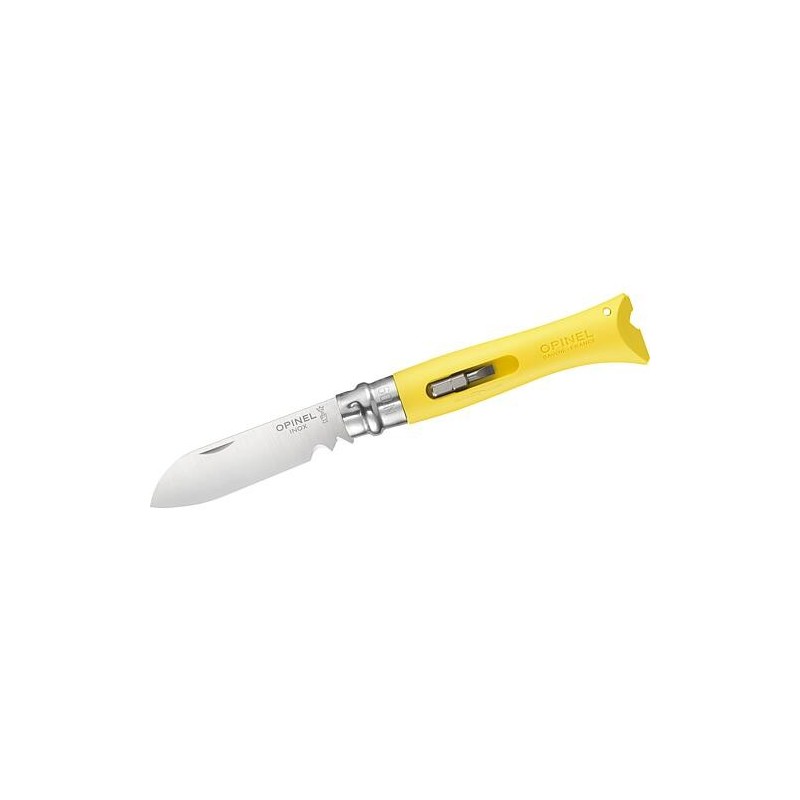 Couteau de poche Opinel No.9 DIY, jaune, 254328