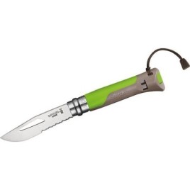 Couteau Opinel N° 8 Outdoor, vert/marron, 254311