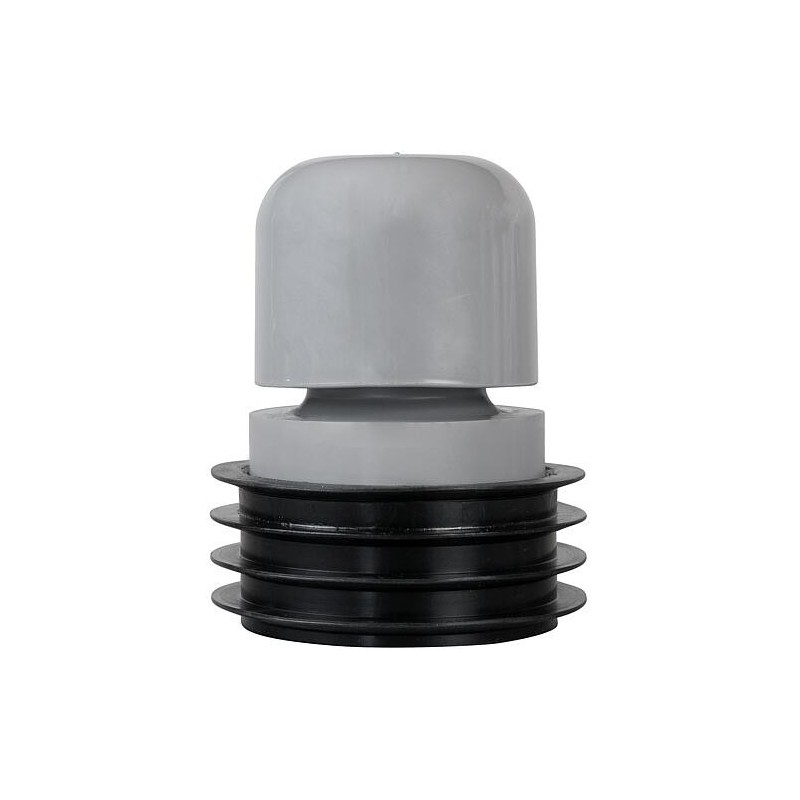 Siphon à encastrer DN 110, plastique gris, pour tuyaux Ø intérieur 100-104mm