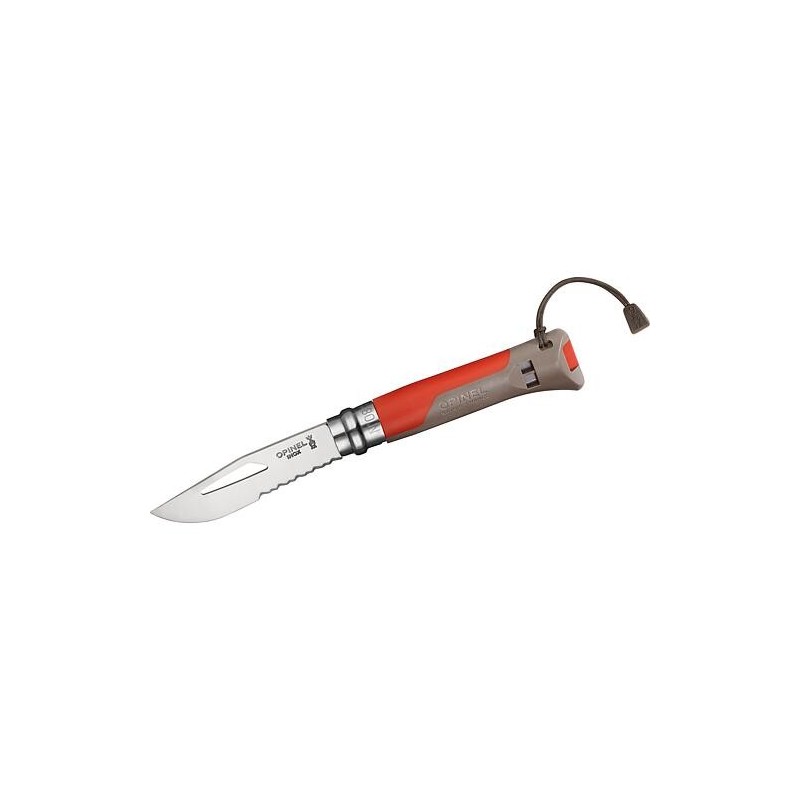 Couteau Opinel No.08 Outdoor, rouge/marron, 254310