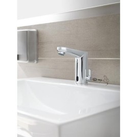 Robinet de lavabo infrarouge Grohe Eurosmart CE, avec réglage de température, commande par batterie