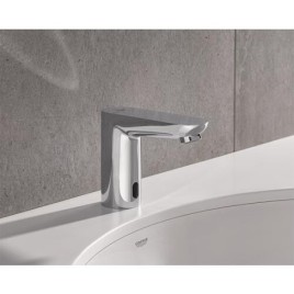 Robinet de lavabo infrarouge Grohe Euroeco CE, sans réglage de température, à batterie