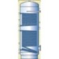 Ballon ECS solaire  DSFV 800 émaillé, avec deux échangeurs de chaleur, capacité 749L