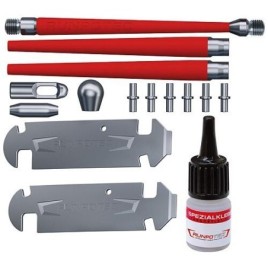 Kit de réparation GF3, pour tige en fibre de verre Ø 3 mm, filetage RTG Ø 6 mm, 15 pièces