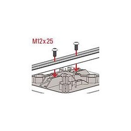 Vis à tête bombée Fischer LKS M12x25 A2