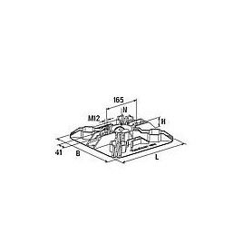 Pied pour toit plat Fischer FFRB standard Cond : 2