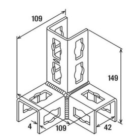 Élément de connexion Fischer PFUF 3DR A4