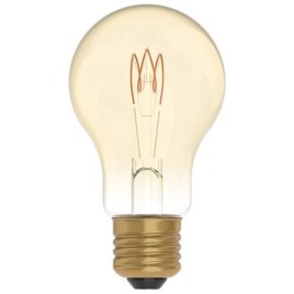 Ampoule LED déco/vintage - forme poire A60 E27 2,5W 136mc 1800K or 330° - à intensité variable