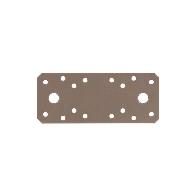 Raccord plat DURAVIS® 133 x 55 x 2,5 mm, matériau : Acier, galvanisé sendzimir, surface : beige nacré RAL 1035