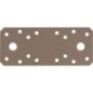 Raccord plat DURAVIS® 133 x 55 x 2,5 mm, matériau : Acier, galvanisé sendzimir, surface : beige nacré RAL 1035