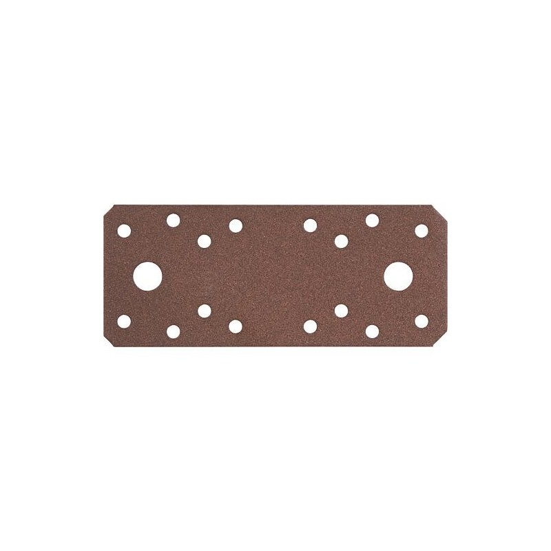 Raccord plat DURAVIS® 133 x 55 x 2,5 mm, matériau : Acier, galvanisé sendzimir, surface : brun rouille