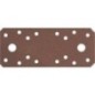 Raccord plat DURAVIS® 133 x 55 x 2,5 mm, matériau : Acier, galvanisé sendzimir, surface : brun rouille