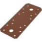 Raccord plat DURAVIS® 133 x 55 x 2,5 mm, matériau : Acier, galvanisé sendzimir, surface : brun rouille