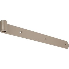 Gond de volet DURAVIS® 400 ⌀ 13 mm, droit, extrémité arrondie, matériau : Acier, bleu zingué, surface : beige nacré RAL 1035